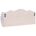 vidaXL Nástenný vešiak biely 50x10x23 cm drevený