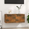 vidaXL Nástenná skrinka dymový dub 80x35x36,5 cm spracované drevo