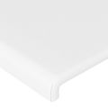vidaXL Čelá postele 2 ks biele 90x5x78/88 cm umelá koža