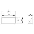 Spojka vonkajšia s klapkou VENTS 5151 - 55x110mm PVC