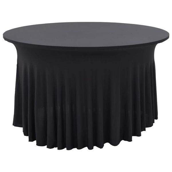 vidaXL Naťahovacie obrusy na stôl so závesom 2 ks antracitové 180x74 cm