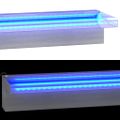 vidaXL Vodopádový prepad s RGB LED diódami nehrdzavejúca oceľ 108 cm