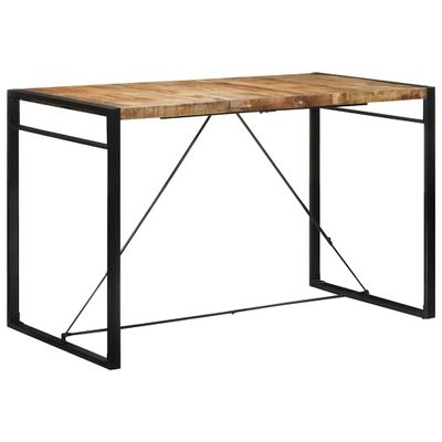 vidaXL Barový stôl 175x90x110 cm masívne surové mangovníkové drevo
