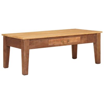 vidaXL Konferenčný stolík Hnedá 110 x 55 x 40 cm Masívne mango drevo