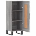 vidaXL Komoda sivý dub sonoma 34,5x34x90 cm spracované drevo