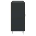 vidaXL Servírovacia skriňa Čierna 89 x 34,5 x 80 cm Kompozitné drevo