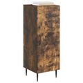 vidaXL Servírovacia skriňa Dymový dub 33 x 34,5 x 89,5 cm
