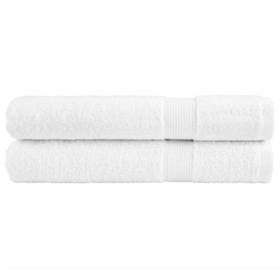 vidaXL Prémiové uteráky SOLUND 2 ks biele 100x200 cm 600 g/m2