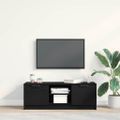 vidaXL TV skrinka 102 x 32 x 35.5 cm Čierny dub Kompozitné drevo