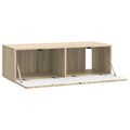 vidaXL Nástenná TV skrinka 98 x 41 x 30 cm Dub sonoma Kompozitné drevo