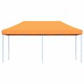 vidaXL Skladací pop-up párty stan oranžový 580x292x315 cm