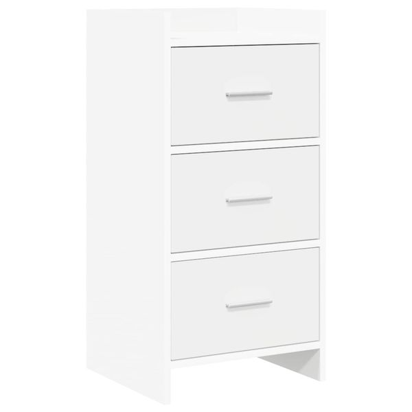 vidaXL Servírovacia skriňa Biela 40 x 36 x 80 cm Kompozitné drevo