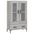 vidaXL Vysoká skrinka sivý dub sonoma 69,5x31x115 cm kompozitné drevo