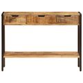 vidaXL Príborník z mangového dreva s 3 zásuvkami 110x35x75 cm