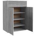 vidaXL Botník sivý dub sonoma 60x35x84 cm spracované drevo