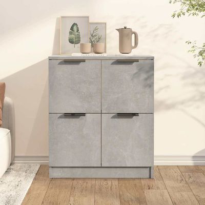 vidaXL Komoda betónovo sivá 60x30x70 cm spracované drevo