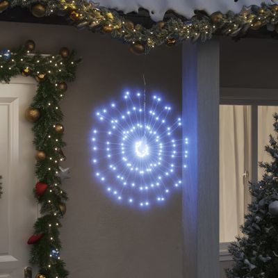 vidaXL Vianočná svietiaca hviezda 140 LED 8 ks studené biele 17 cm