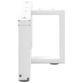 vidaXL Nohy konferenčného stolíka v tvare T, 2 ks, biele, 60x25x(30-31) cm, oceľové