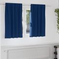 vidaXL Záclony na zatemnenie s krúžkami 2 ks Tmavomodrá 140 x 140 cm