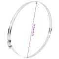 vidaXL Hadicové svorky 6 ks 91-165 mm 304 nerezová oceľ
