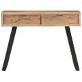 vidaXL Konzolový stolík 100x35x76 cm akáciový masív s prirodzenými okrajmi