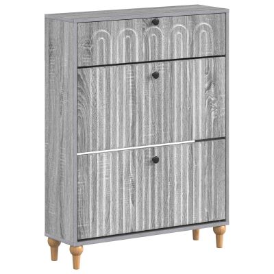 vidaXL Skriňa na topánky ALKMAAR 78 x 24 x 103 cm Kompozitné drevo