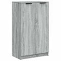 vidaXL Botník sivý dub sonoma 59x35x100 cm spracované drevo