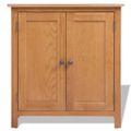 vidaXL Komoda 70x35x75 cm, dubový masív