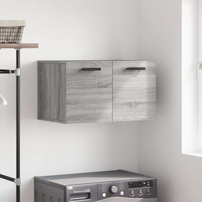 vidaXL Nástenná skrinka, sivá sonoma 60x36,5x35 cm, kompozitné drevo