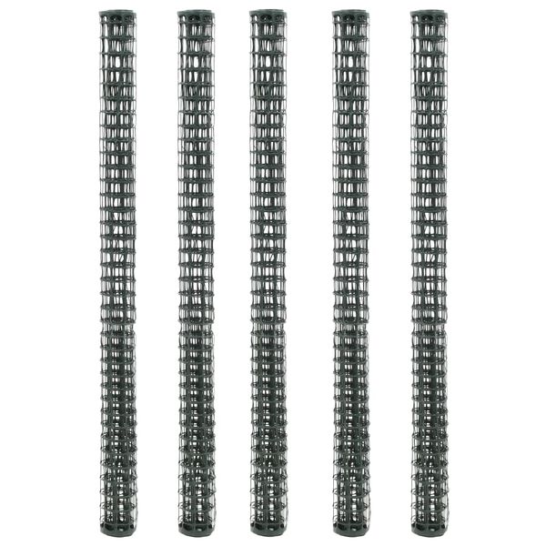vidaXL Záhradné pletivo 5 ks HDPE 1x1,2 m zelené