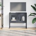 vidaXL TV skrinka antracit 68x39x60,5 cm Oceľ valcovaná za studena
