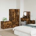vidaXL Úložná skrinka 80 x 48 x 57 cm Kompozitné drevo Dymová dub