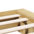 VidaXL Rám postele bez matraca 200x200 cm Dub z masívneho dreva