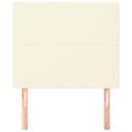 vidaXL Čelo postele krémové 80x5x118/128 cm umelá koža