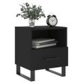 vidaXL Nočné stolíky 2 ks čierne 40x35x47,5 cm kompozitné drevo