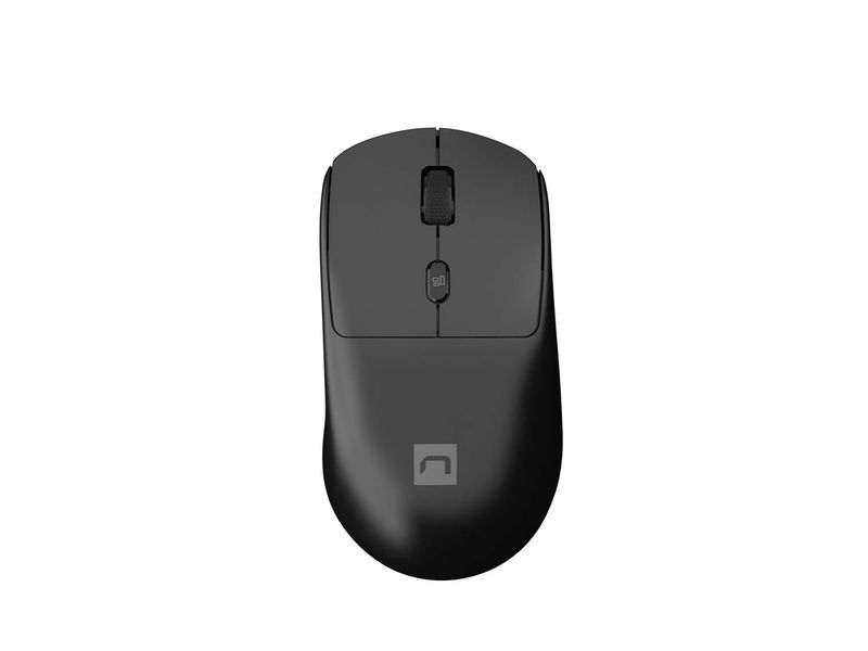 Laserová bezdrôtová myš Natec HAWK 2/Kancelárska/Laserová/3 200 DPI/Bezdrôtové USB/Čierna