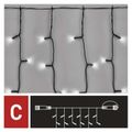 Standard LED spojov. vianočná reťaz – záclona, 1x2 m, vonkajšia, studená biela