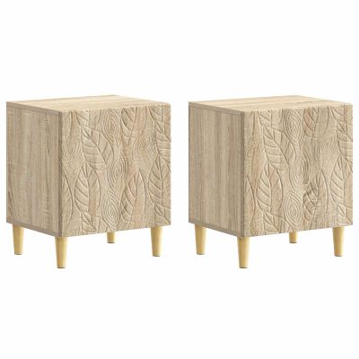 vidaXL Nočný stolík 2 pcs Dub sonoma 43 x 34,5 x 50 cm