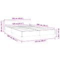 vidaXL Posteľ bez matraca tmavosivá 120x200 cm zamat