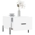 vidaXL Konferenčné stolíky 2 ks lesklé biele 50x50x40 cm kompoz. drevo