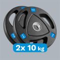 Sada litinových závaží 2x10kg, 51mm, REBEL ACTIVE RBA-2110