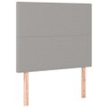 vidaXL Posteľný rám boxsping s matracom bledosivý 90x190 cm látka