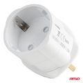 Sada cestovných adaptérov s poistkou EU–UK 13A 250V 10ks AMiO-04858