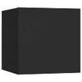 vidaXL Nástenné TV skrinky 8 ks čierne 30,5x30x30 cm