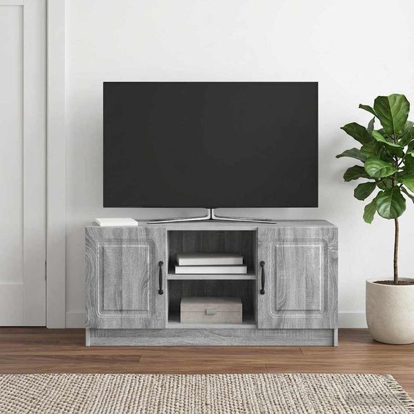 vidaXL TV skrinka Sivá sonoma 102 x 34,5 x 47 cm Kompozitné drevo