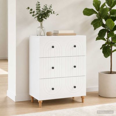 vidaXL Zásuvkový kabinet Biela 66 x 34,5 x 90 cm Kompozitné drevo