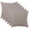 vidaXL Poťah na podložku 6 pcs HEERLEN Svetlosivá 40 x 40 cm Bouclé