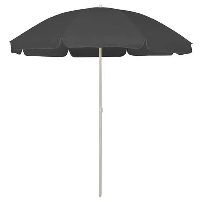 vidaXL Plážový slnečník, antracitový 240 cm
