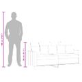 vidaXL 2-miestna pohovka tmavosivá 140 cm látka
