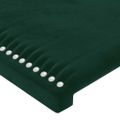 vidaXL Čelo postele s LED tmavozelené 160x5x118/128 cm zamat